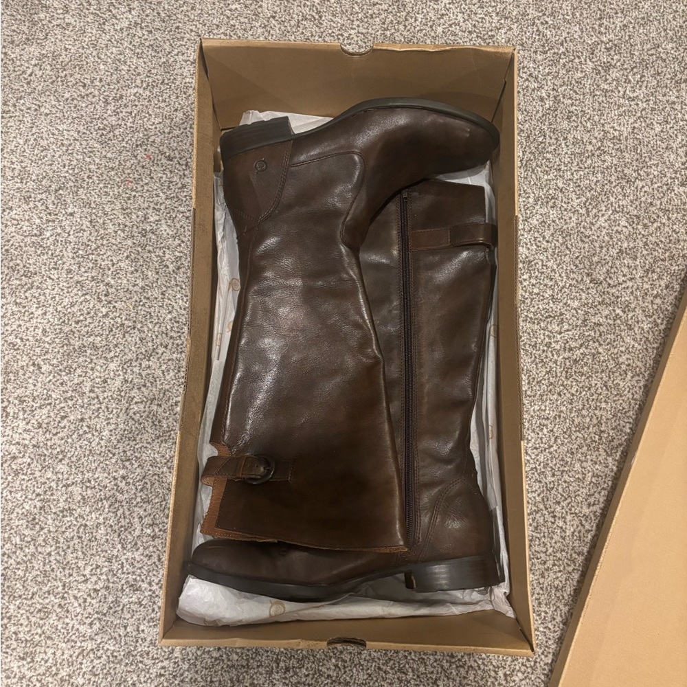 Born Brown Over-the-Knee Leather Boots - Picture 2 of 9